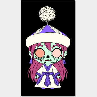 Cute Kyrgyz Zombie Posters and Art